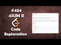 4Sum II Live Coding with Explanation Leetcode - 454