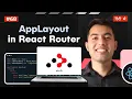 React Router App Layout Outlet Component Render Nested Elements in Your React App