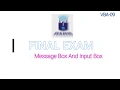 vba 09 Msgbox and Input box