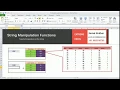 String manipulation functions Excel VBA Macros Tutorial