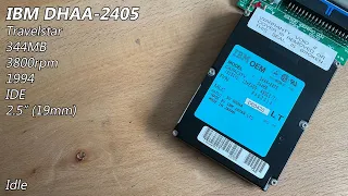 ibm travelstar dhaa 2405 344mb 1994 hard drive sounds