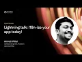 GitHub Satellite India 2021 - Lightning talk i18n-ize your app today