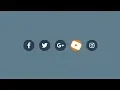 Awesome Social Media Buttons Hover Only HTML CSS
