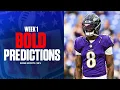 NFL Week 1 BOLD PREDICTIONS Bills-Ravens Shootout Giants Upset Commanders MORE