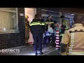 Lagu Hulpdiensten forceren deur opening na afgaan rookmelder Hengelolaan Den Haag