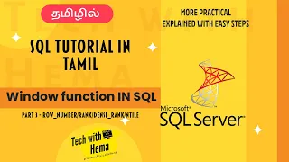 Window function in SQL ROW - NUMBER RANK DENSE
