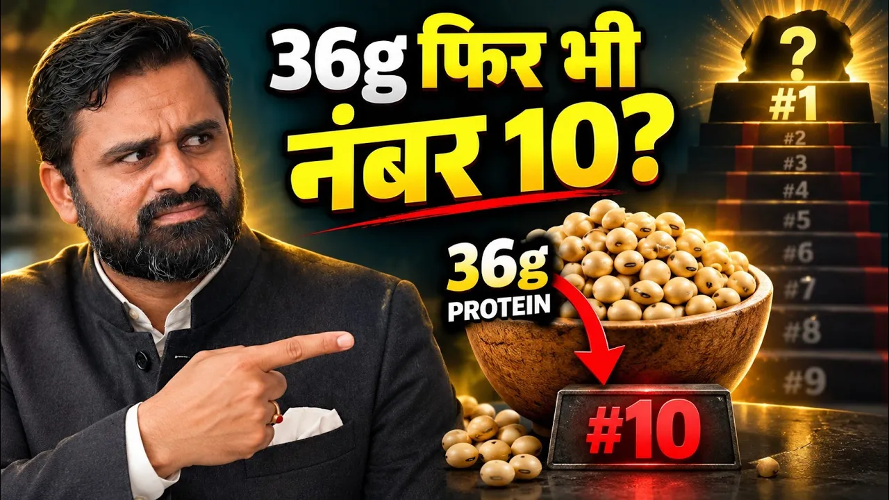 प्रोटीन खा रहे हो, शरीर को मिल नहीं रहा | 10 शाकाहारी प्रोटीन — Ranking मात्रा से नहीं..Spl Ranking: video thumbnail