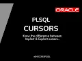 PLSQL Tutorial 5 Oracle PLSQL CURSORS Oracle Database SheCodesplsql-c1w