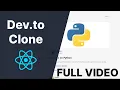Dev to Clone Full - Fetch API Data Pagination Filter By Tags and Deploy