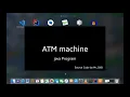 ATM Machine java source Code tutorial 2021