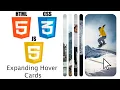 HTML Expanding Hover Cards HTML CSS Javascript