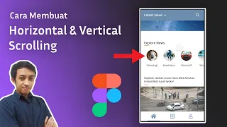 Download CARA MEMBUAT HORIZONTAL \u0026 VERTICAL SCROLLING DI FIGMA 2020 | BAHASA INDONESIA MP3