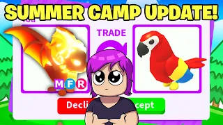 HUGE NEW SUMMER CAMP UPDATE! (Adopt me Roblox)