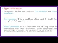 Morphology - Lesson 1