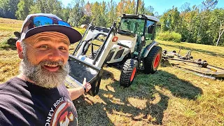 Bobcat Tractor Testing | Will it Handle a 15ft Mower in 7ft Tall Brush!