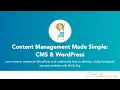 What is a CMS Content Management Systems Explained