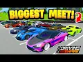 Hosting The LARGEST Car Meet In Driving Empire