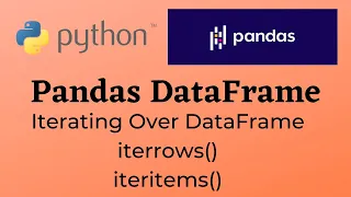 PT-6 Iterating Over DataFrame Iterrows iteritems Class 12 Informatics Practices