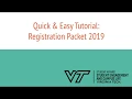 Quick Easy Tutorial VT Registration Packet for