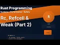 Rc RefCell and Weak Pointers Advanced Concepts in Rust Part 2