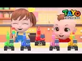 Learn Colors with Icecream Tower | Heavy Vehicles | Excavator Song for Kids | Tayo the Little Bus