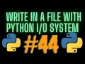 How To Write something in a File with python system