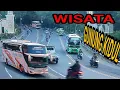 BUS PARIWISATA || wisata gunung kidul bus di uji ketika lewat jalan ini!!! BANYAK TIKUNGAN TANJAKAN