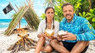 3 zile SINGURI fără mâncare, apă și adăpost pe o Insulă Pustie! Supraviețuire extremă 🏝️