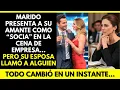 MARIDO PRESENTA A SU AMANTE COMO “SOCIA” EN LA CENA DE EMPRESA… PERO SU ESPOSA LLAMÓ A ALGUIEN