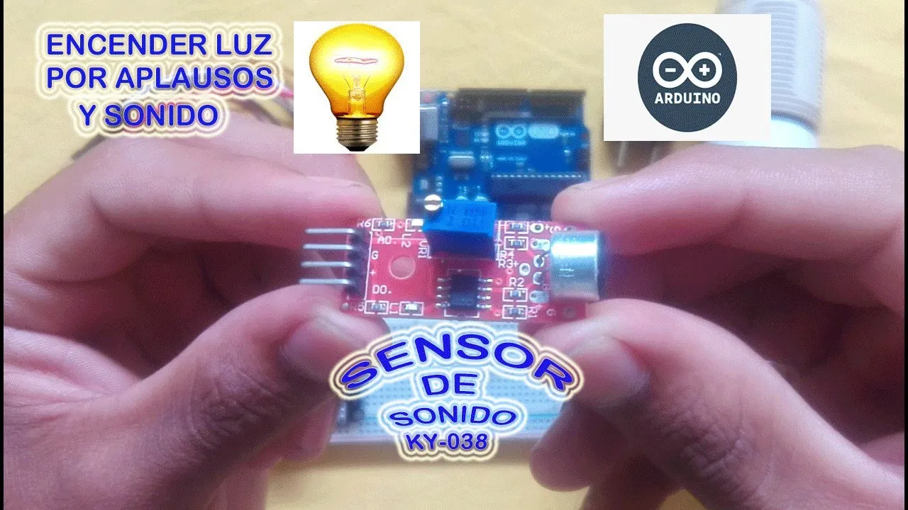 Encender luz por aplausos y sonido con el sensor KY-038 + Arduino