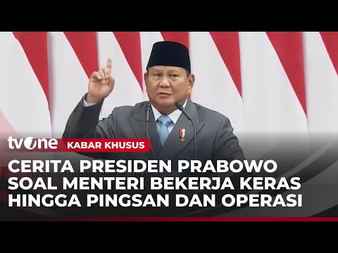 Masuk Rumah Sakit Hingga Pingsan! Presiden Prabowo Cerita Kerasnya Menjadi Menteri