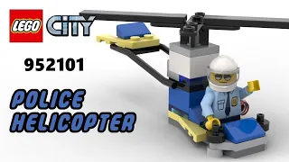 952101 POLICE HELICOPTER | LEGO City Magazine Gift Virtual Build