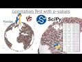 Correlation Test with p-value Yes Pandas vs Scipy
