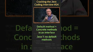 What is a default method - Cracking the Java Coding Interview