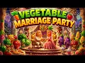 Carrot Marries Potato Vegetable Wedding Party Funny Vegetable Wedding Story Kids Animation