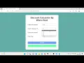 Discount Calculator In JavaScript With Source Code Source Code