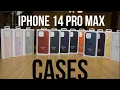 ALL iPhone 14 PRO MAX CASES Leather Silicone - except red Clear