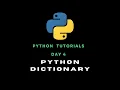 Python Day 04 Dictionary