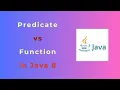 Predicate vs Function in Java 8 With Real-Time Example