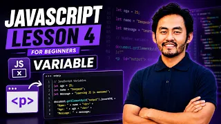 JavaScript for Beginners - Lesson 4 Variables Number and String deepes esigns
