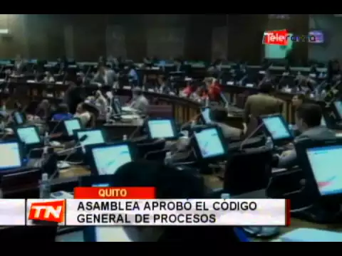 Asamblea aprobó el código general de procesos