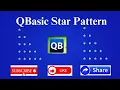 QBasic Program Pattern Printing Star Pattern in QBasic in Hindi