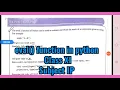 eval function in python Class XI Subject IP