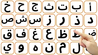 الحروف الهجائية باللغة العربية للأطفال                             دندنها