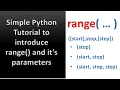 Simple Python Tutorial to introduce range with it s parameters