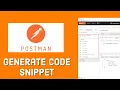 How to Generate Java Or Any Other Code Snippet For Orchestrator APIs Using Postman