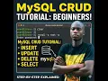 MySQL CRUD Tutorial for Beginners Insert Update Delete Select Explained on command terminal