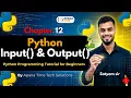 12 Python Input and Output Functions Python Programming Tutorial for Beginners
