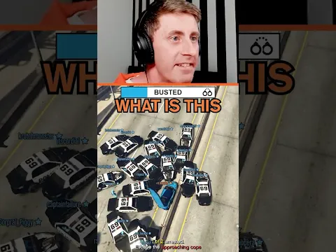 100 Cops Hunt us in GTA