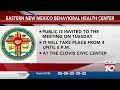 Clovis to host public meeting on planned Eastern New Mexico crisis center
